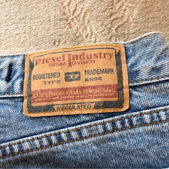 Diesel Industry blue cotton straight jeans 32 x 28 - Picture 3 of 7